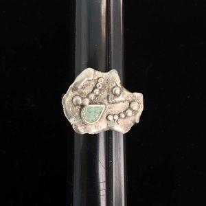 Hammered Silver Art to Wear Ring